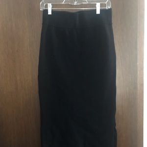 Black pencil skirt